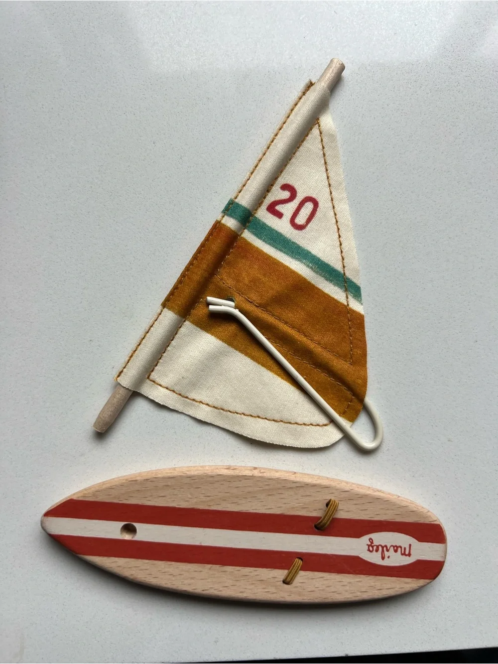 Maileg Sister Surfer Mouse Surfboard and Box